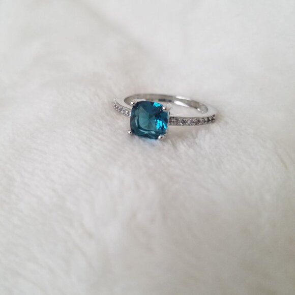 London Blue Topaz Ring 925 Sterling Silver - Picture 3 of 6